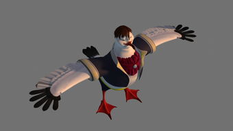 海鸥角色3D模型素材集 游戏动漫与图文设计的MAX源文件下载